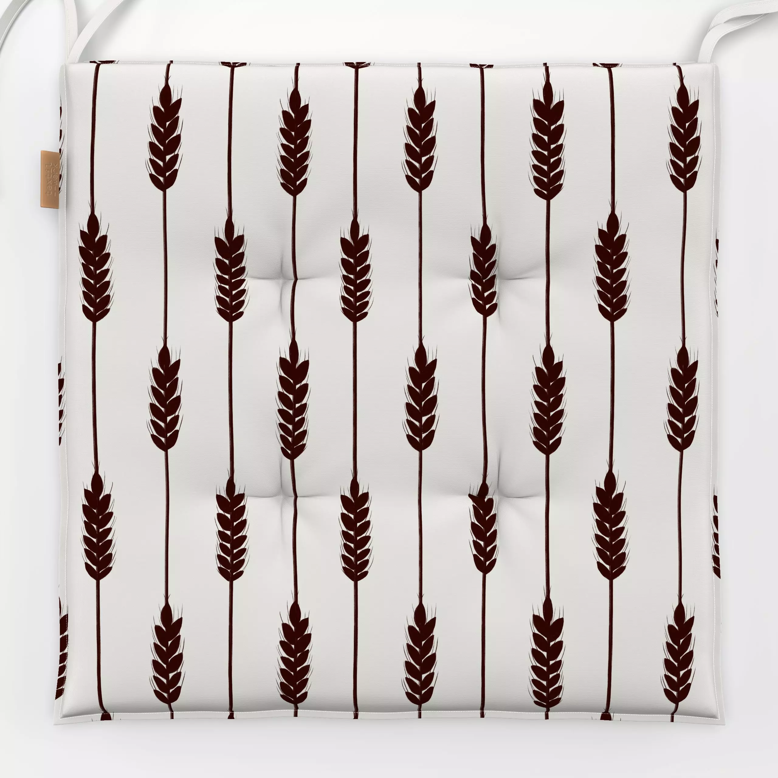 Sitzkissen Getreide Streifen Dunkel - Herbst, Natur & Landschaft - von „Sophie Augustin Illustration"; Herbst, Herbstdeko, h...
