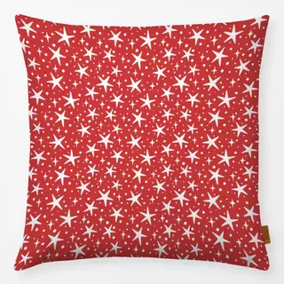 Kissen festive stars - red