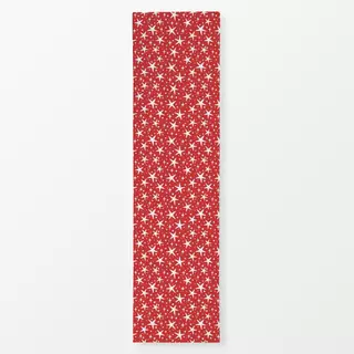 Tischläufer festive stars - red