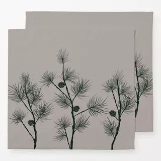 Servietten Mørk Beige Lærkegren