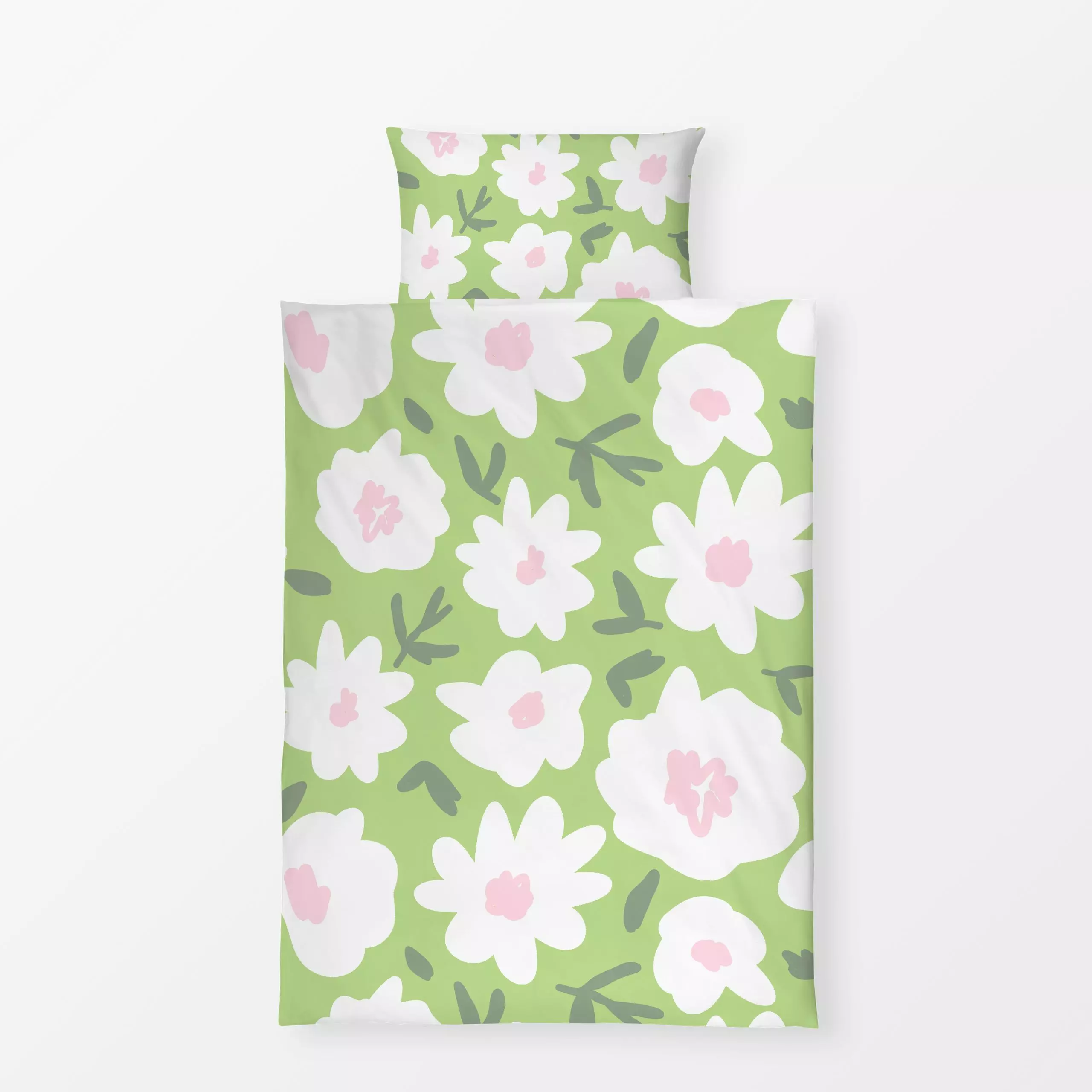 Bettwäsche Blumen Wiese Frühling - Blumen & Florales, Frühling, Pflanzen & Botanik - von „Uta Naumann"; Muster, abstrakt, Bl...