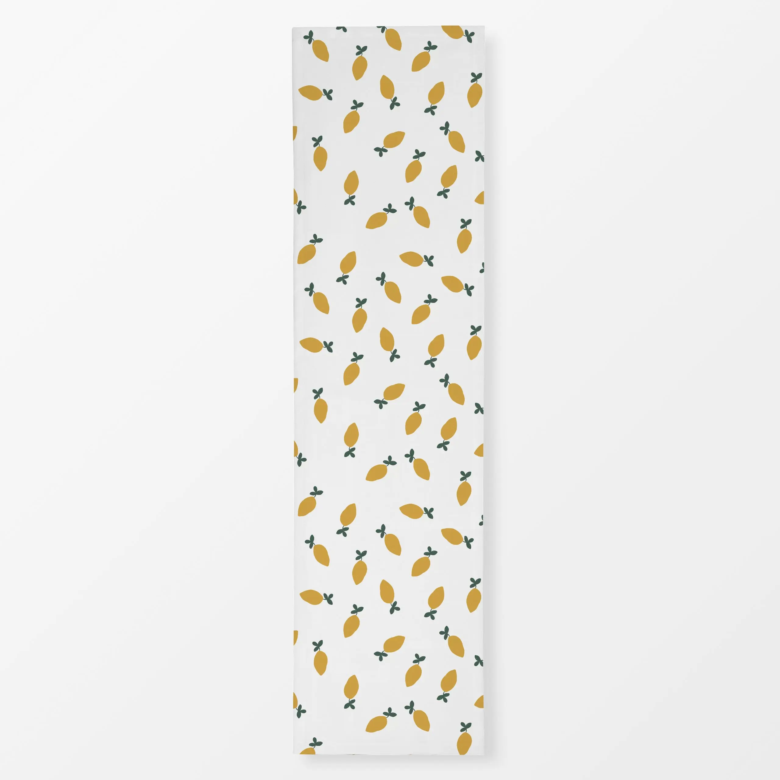 Tischläufer Zitrone Italien Vibe - Pflanzen & Botanik - von „Studio ROSAGRAU"; Frucht, Obst, Muster, Illustration, Zitrone, ...