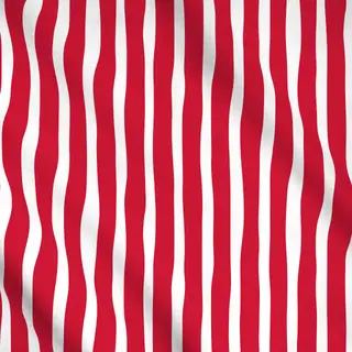 Meterware Streifen rot-weiss
