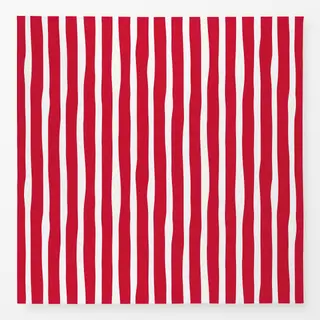 Tischdecke Streifen rot-weiss