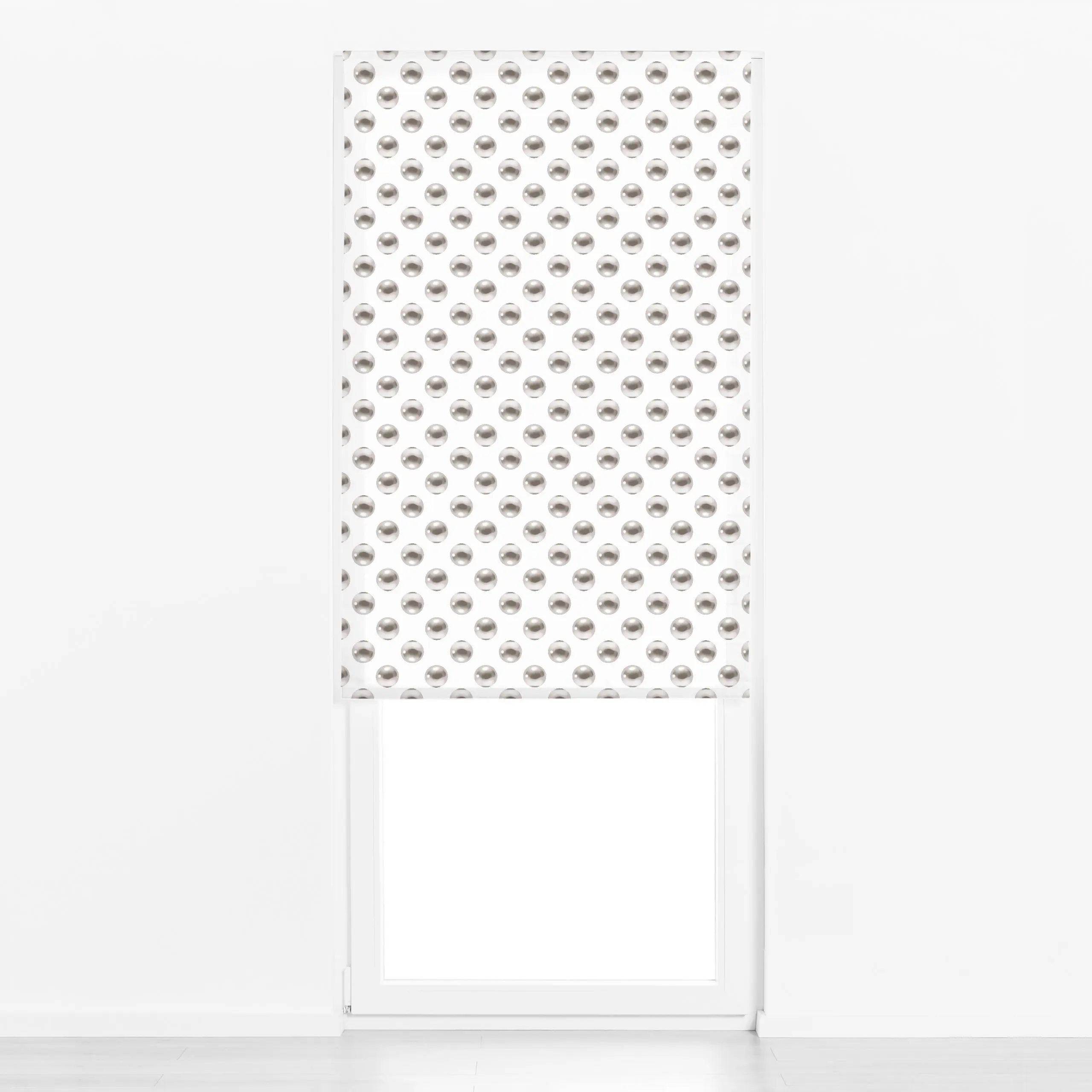 Raffrollo Perlen - Natur & Landschaft, Symbole & Muster - von „Sophie Augustin Illustration"; Punkte, Meer, Kreise, Muscheln...