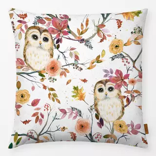 Kissen Owls Trees Autumn Winter