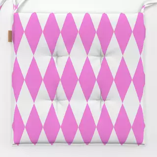 Sitzkissen Diamond Pattern pink