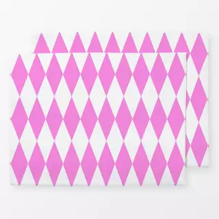 Tischset Diamond Pattern pink