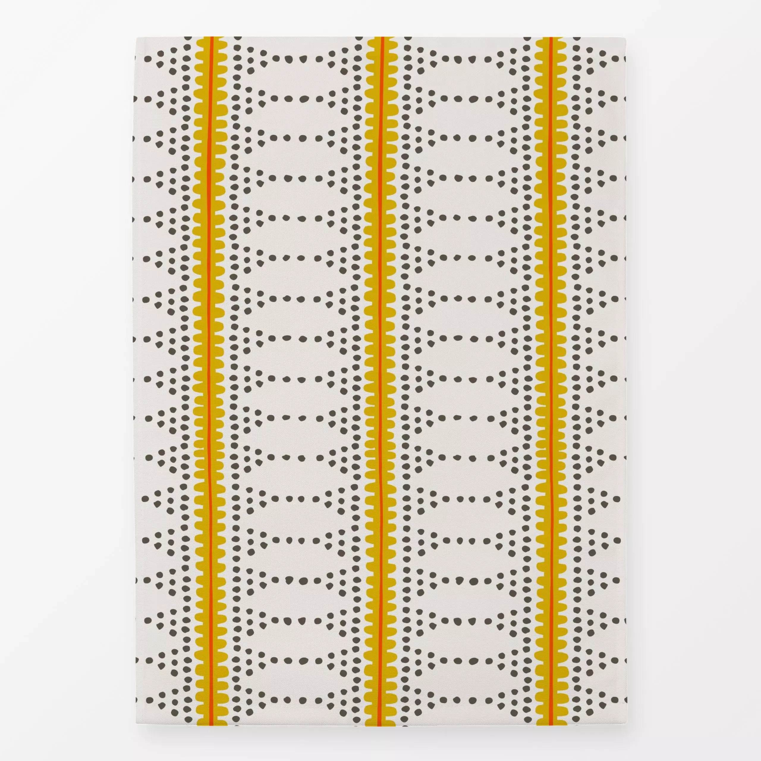 Geschirrtücher boho summer stripe yellow - Sommer, Symbole & Muster - von „Vivian Hasenclever"; boho, Punkte, modern, handge...