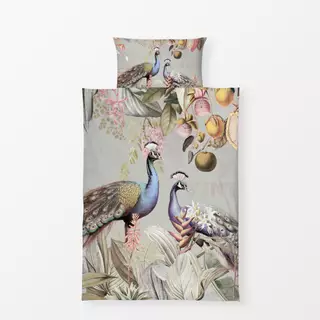 Bettwäsche Pfauen im exotischen Dschungel