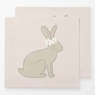 Servietten Hase Power Flower Linie