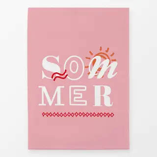 Geschirrtücher Sommer Spruch Rosa
