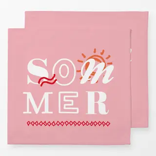 Servietten Sommer Spruch Rosa