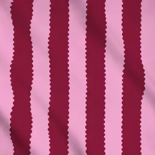 Meterware Wellenstreifen rot rosa