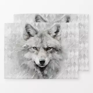 Tischset Wolf Winterwonderland