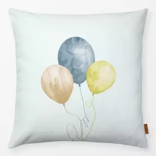 Kissen Luftballons Aquarell mint