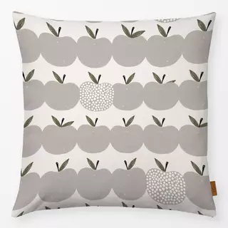 Kissen Allover Apfel grau