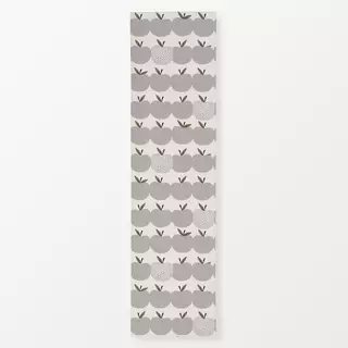 Tischläufer Allover Apfel grau