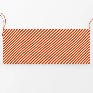 Bankauflage Diagonale Streifen Rot