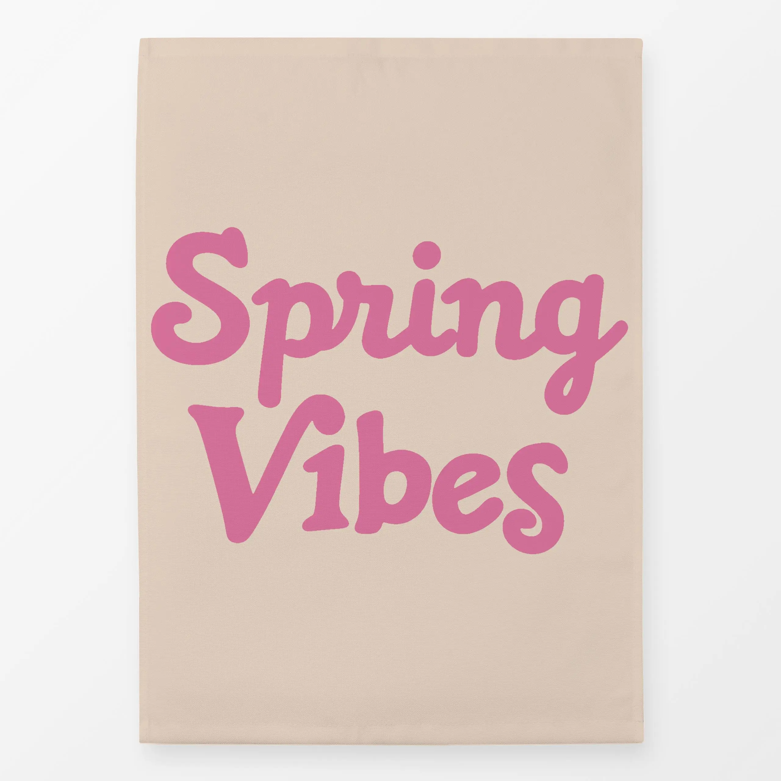 Geschirrtücher Spring vibes - Frühling, Sprüche & Schriftzüge, Ostern - von „Studio Kesse"; Ostern, typografie, Handschrift,...