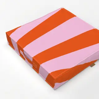 Bodenkissen Sunset Bold Stripes
