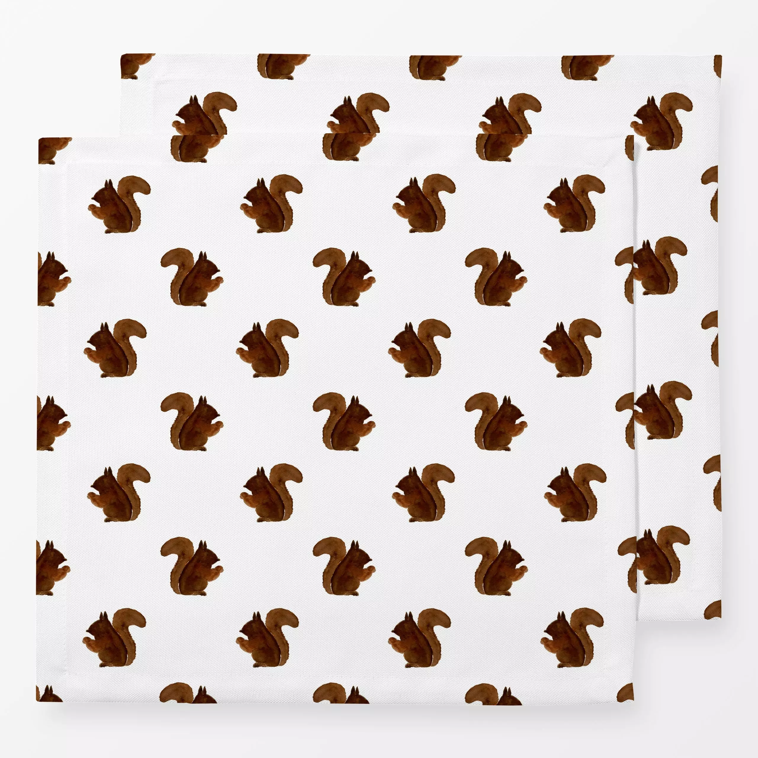 Servietten Cosy Autumn Eichhörnchen - Herbst, Tiere - von „Lena Yokota"; Muster, Meerestiere, Eichhörnchen, Braunschweig, He...