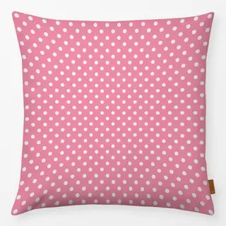Kissen Punkte Polkadot Beige Pink