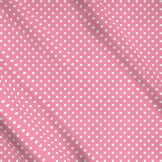 Meterware Punkte Polkadot Beige Pink