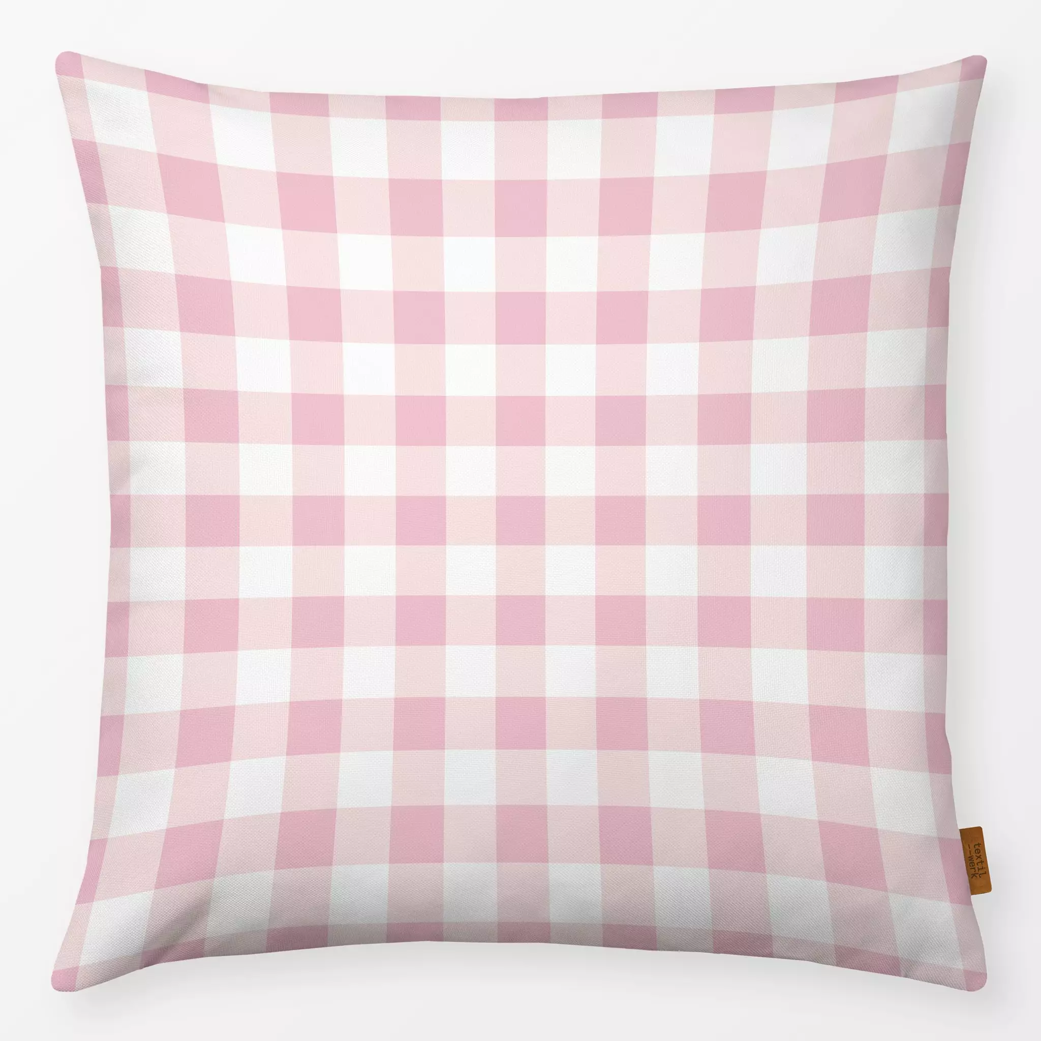 Kissen Kissen Vichy Gingham Karo rosa