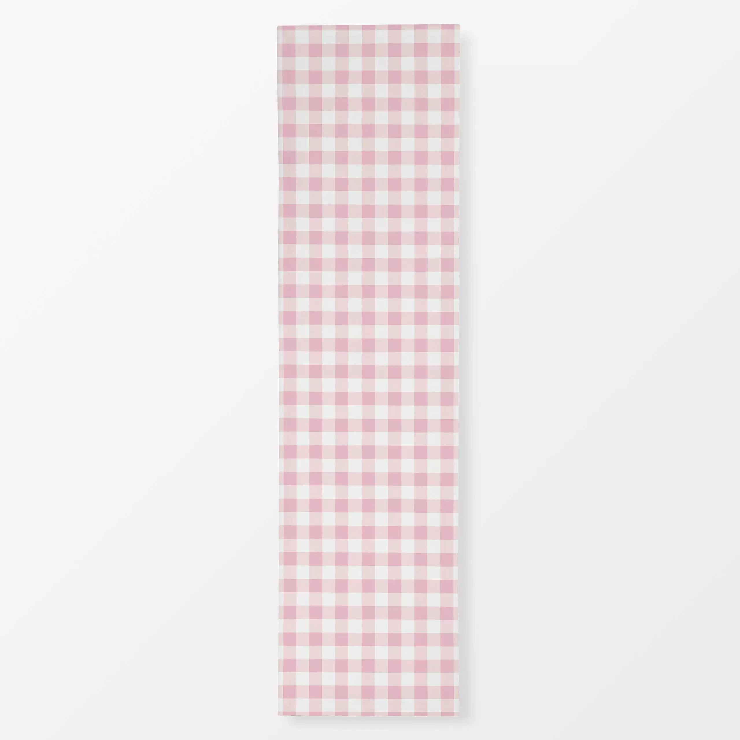 Tischläufer Vichy Gingham Karo rosa - Frühling, Sommer, Symbole & Muster - von „Katrin Graff"; Ostern, Karo, klassisch, outd...