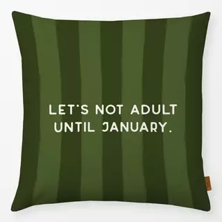 Kissen January Xmas Quote