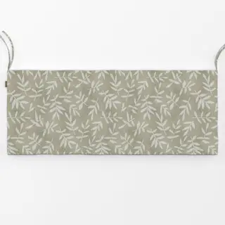 Bankauflage Leaf Pattern Olive Beige