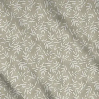 Meterware Leaf Pattern Olive Beige