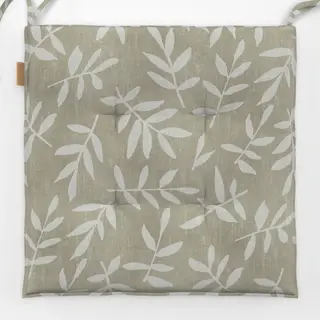Sitzkissen Leaf Pattern Olive Beige