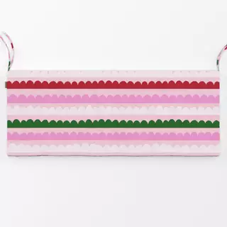 Bankauflage Wintermuster auf pink