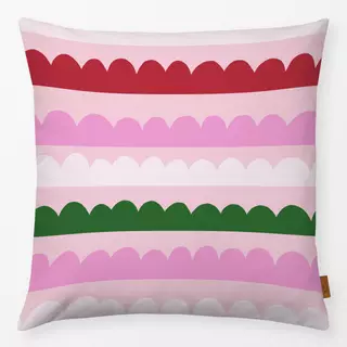 Kissen Wintermuster auf pink