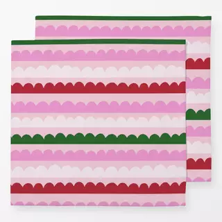 Servietten Wintermuster auf pink