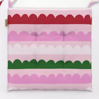 Sitzkissen Wintermuster auf pink