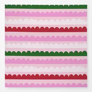 Tischdecke Wintermuster auf pink