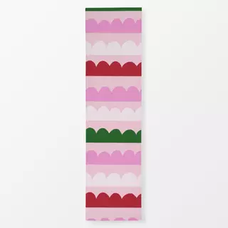 Tischläufer Wintermuster auf pink