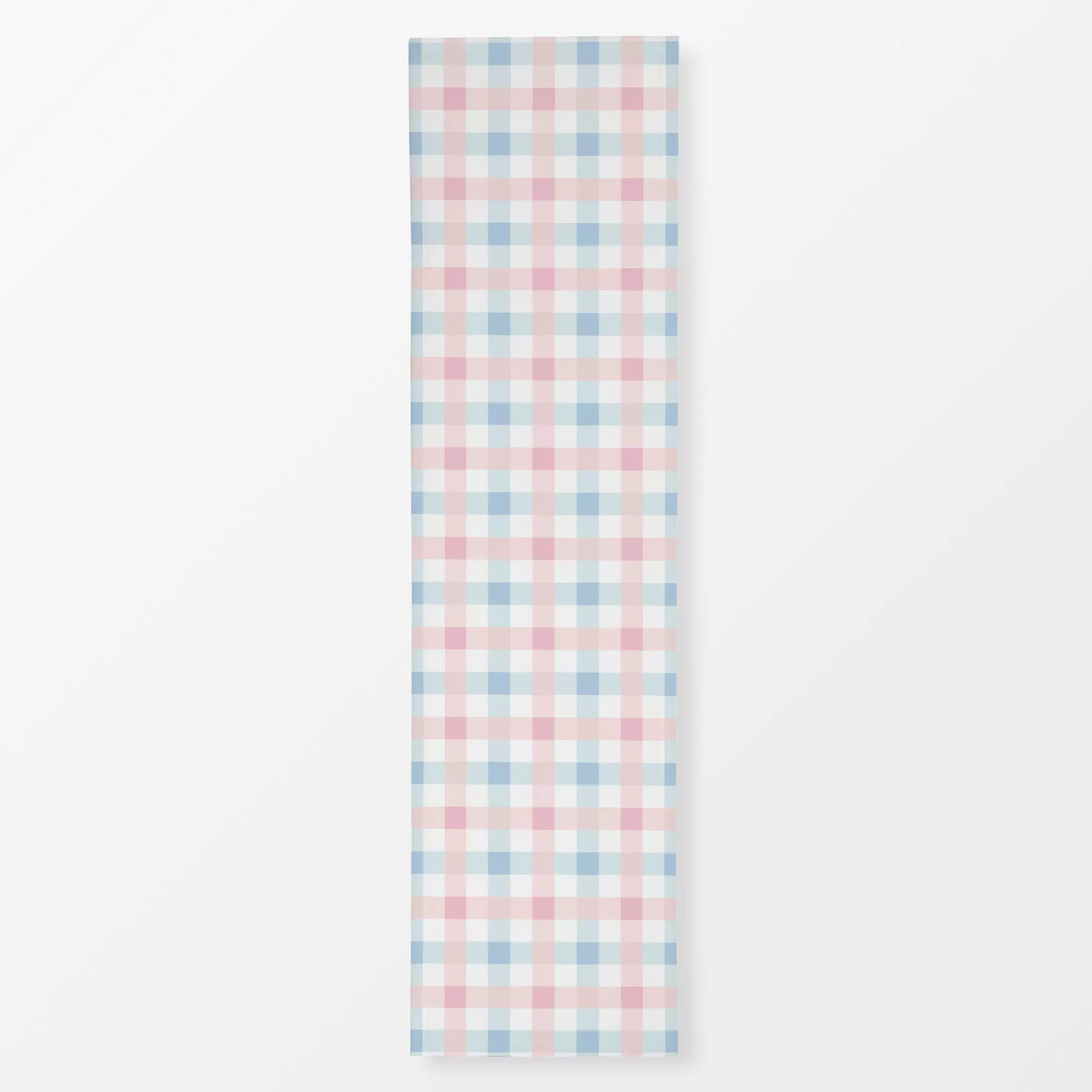 Tischläufer Soft Plaid rosa blau, gemustert, Ostern, von Katrin Graff