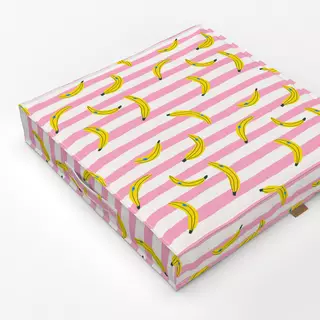 Bodenkissen Banana Stripes Pink