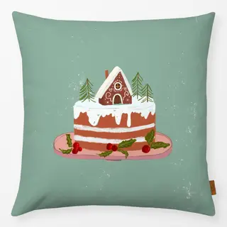 Kissen Weihnachtstorte Lebkuchenhaus
