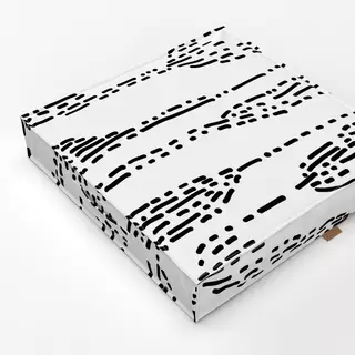 Bodenkissen Punkte und Linien