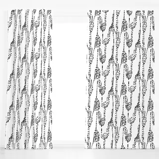 Dekovorhang Punkte und Linien