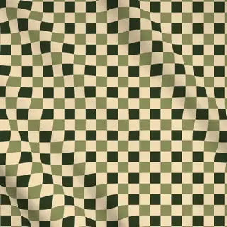 Meterware Muster Karos beige grün
