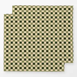 Servietten Muster Karos beige grün