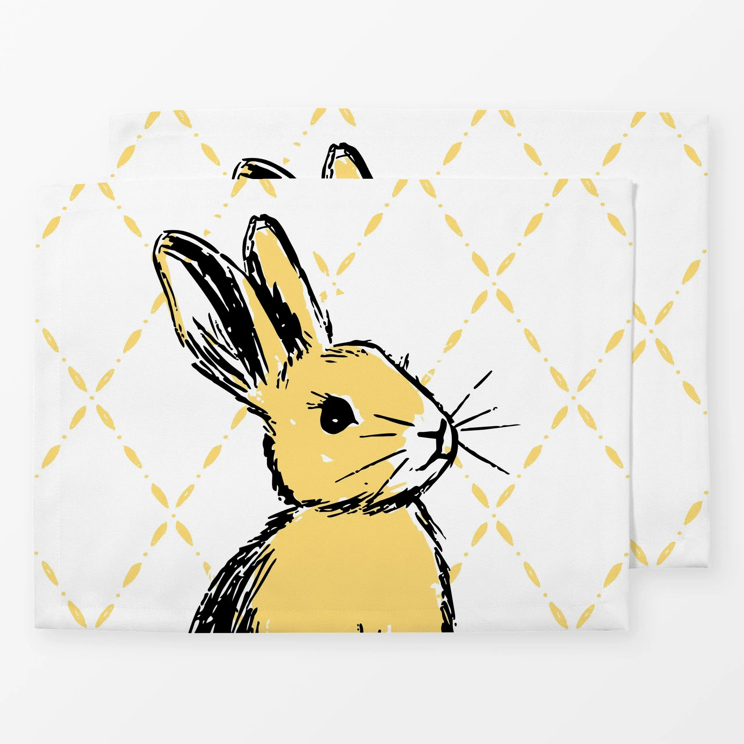 Tischset Kaninchen, Tiere, Ostern, von moDeern Design Studio