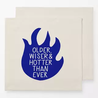 Servietten Older Wiser & Hotter Flamme