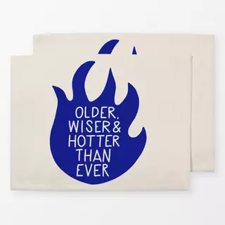 Tischset Older Wiser & Hotter Flamme